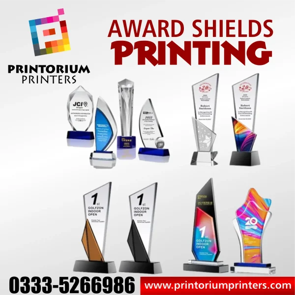 Award Shields Printing in Islamabad