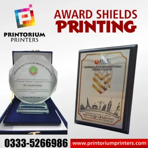 Award Shields Printing in Islamabad